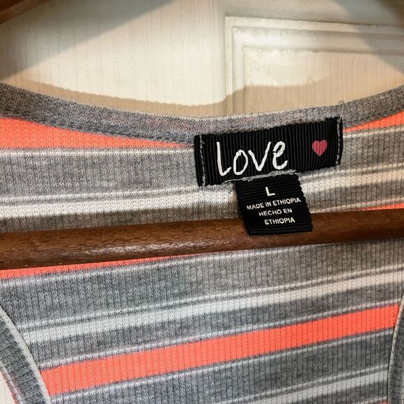 Love sleeveless midi dress, razorback, tricolor, excellent condition, large - Picture 3 of 3